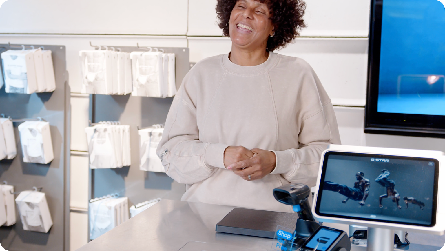 EVA customer-facing display