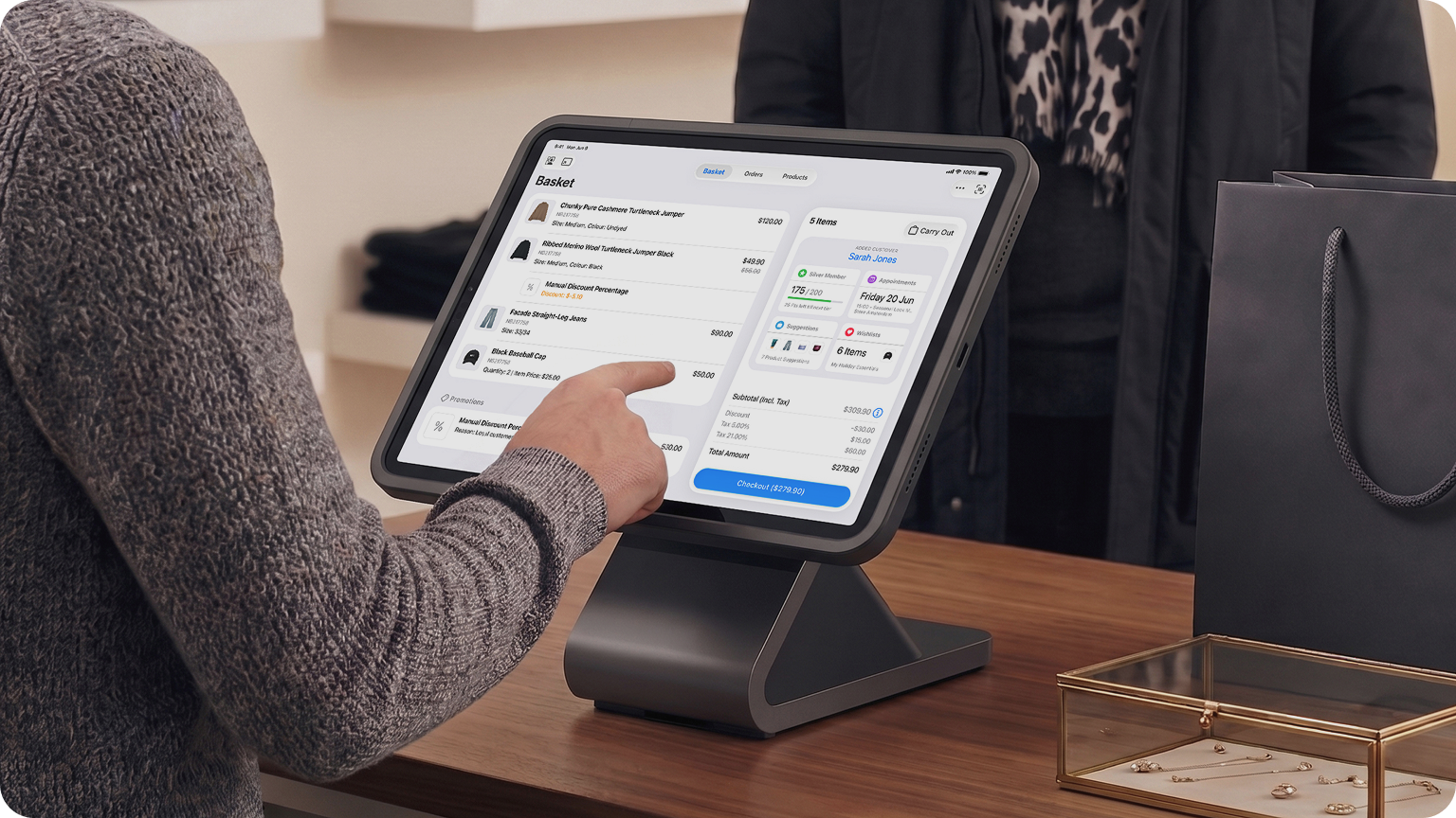 EVA Checkout App on iPad