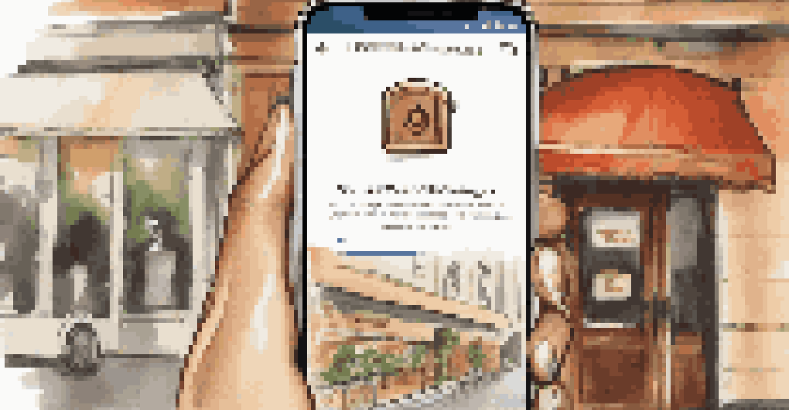 A close-up of a smartphone showing a secure website with 'https://' on the screen, in a coffee shop setting.