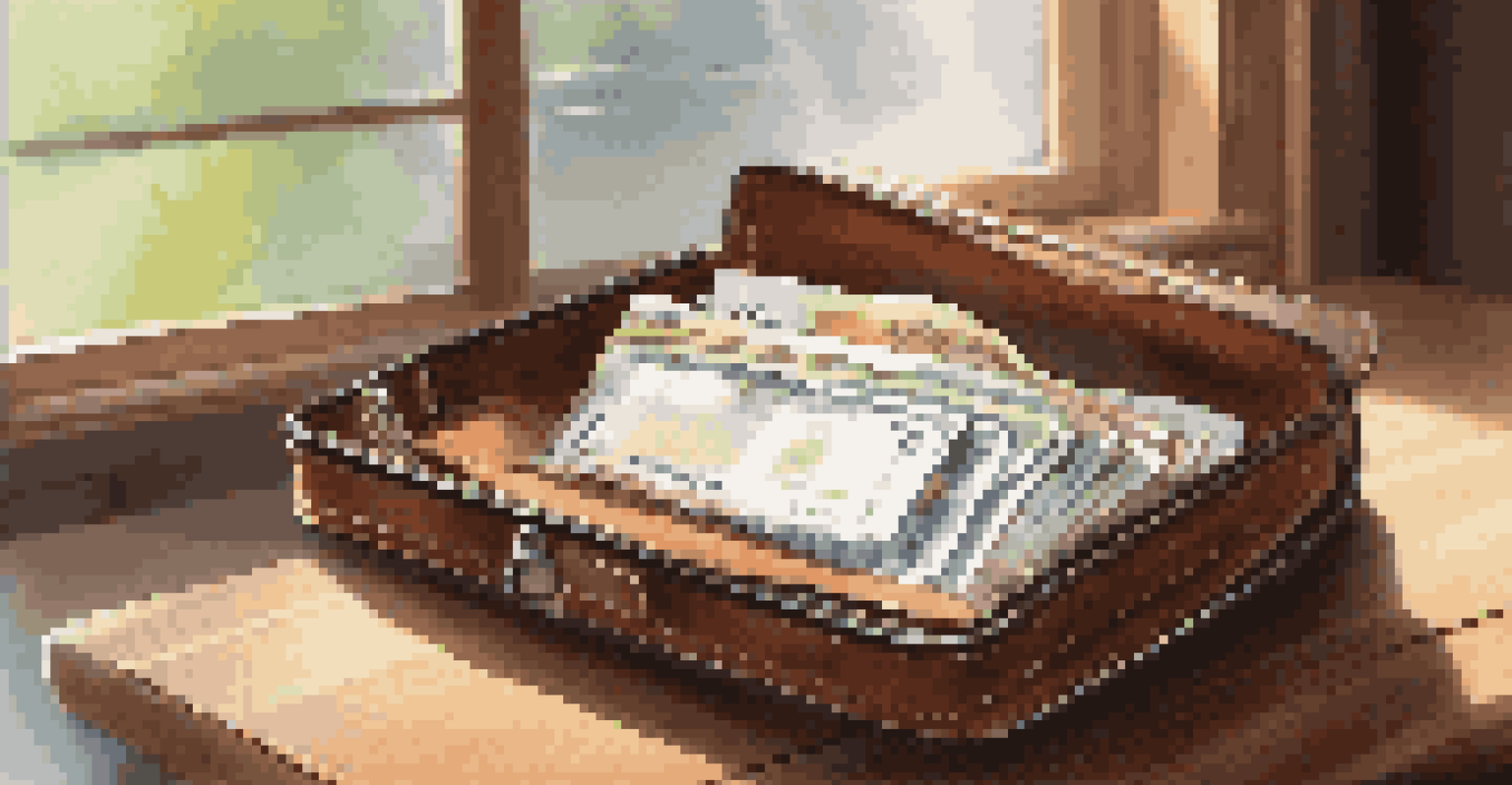 A travel document organizer open on a table, showing neatly arranged passport and tickets, with morning light illuminating the scene.