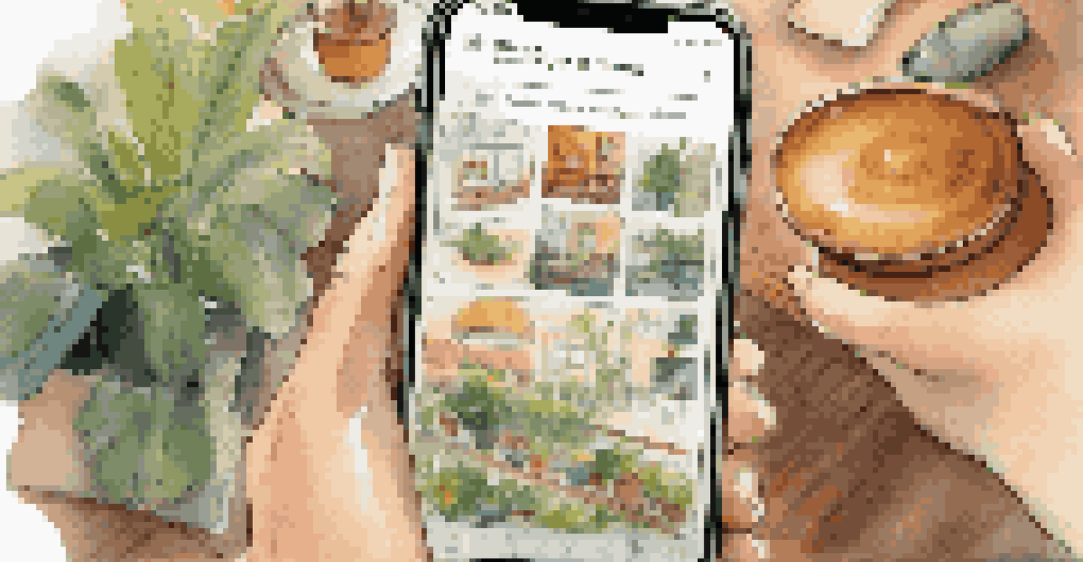 A smartphone displaying a travel app with accessibility features, while a traveler plans their trip in a café.