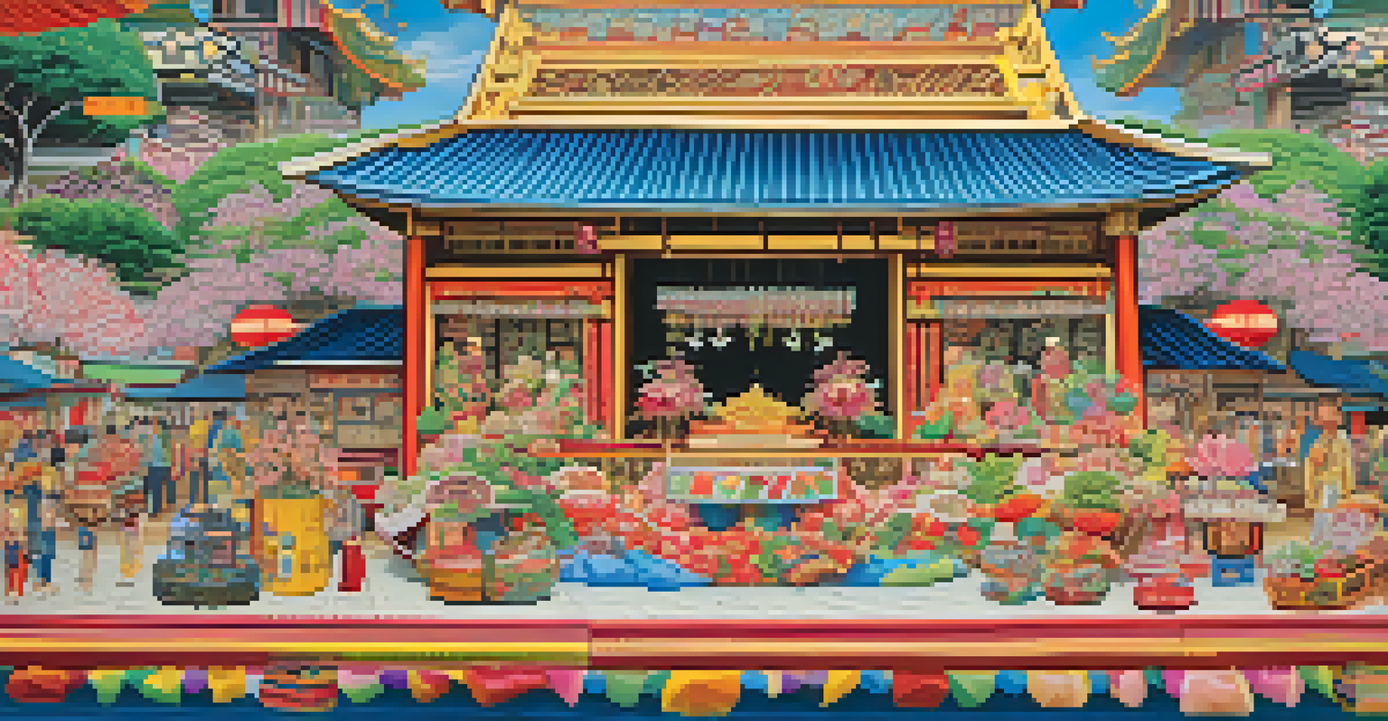 A detailed close-up of a yamaboko float, showcasing intricate designs and vibrant colors during the Gion Matsuri festival.