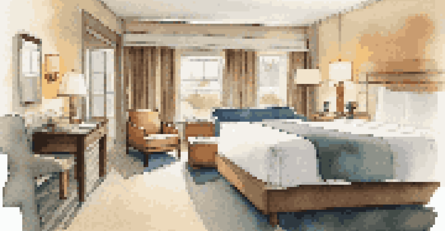 An accessible hotel room with wide spaces and a roll-in shower, showcasing a comfortable and inviting environment for families.
