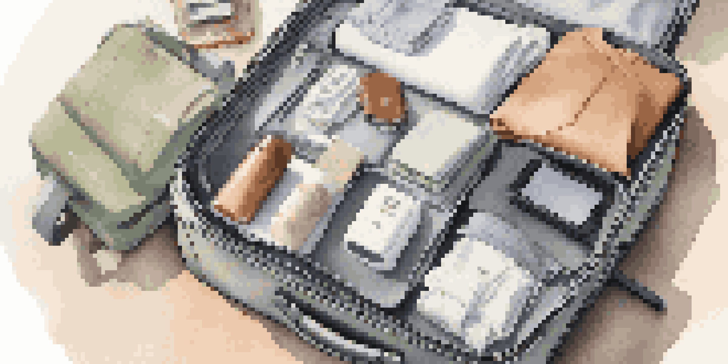 A carry-on suitcase packed with essential clothing, toiletries, and technology in a bright room.