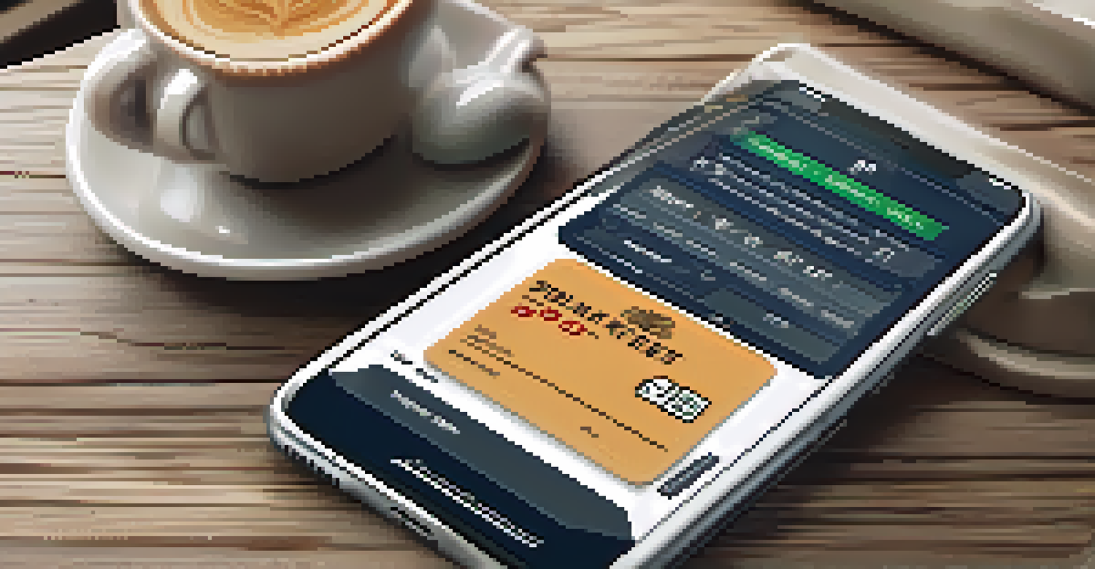 A smartphone showing a train ticket booking app on a coffee shop table with a cup of coffee and notepad.