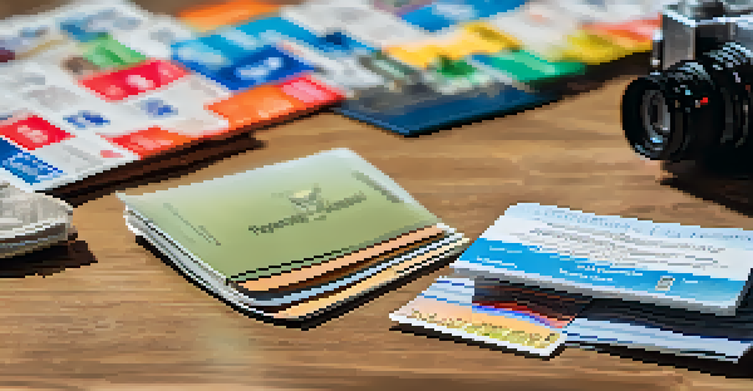 A close-up of a vaccination card on a wooden table, with a passport and travel guidebook in the background, surrounded by travel essentials.