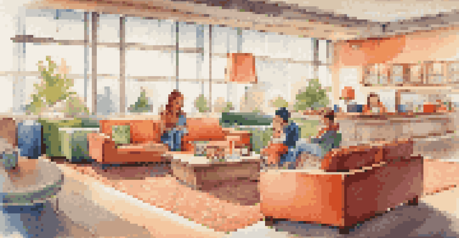 A family enjoying time in an airport lounge, with children playing and parents relaxing in a cozy setting.
