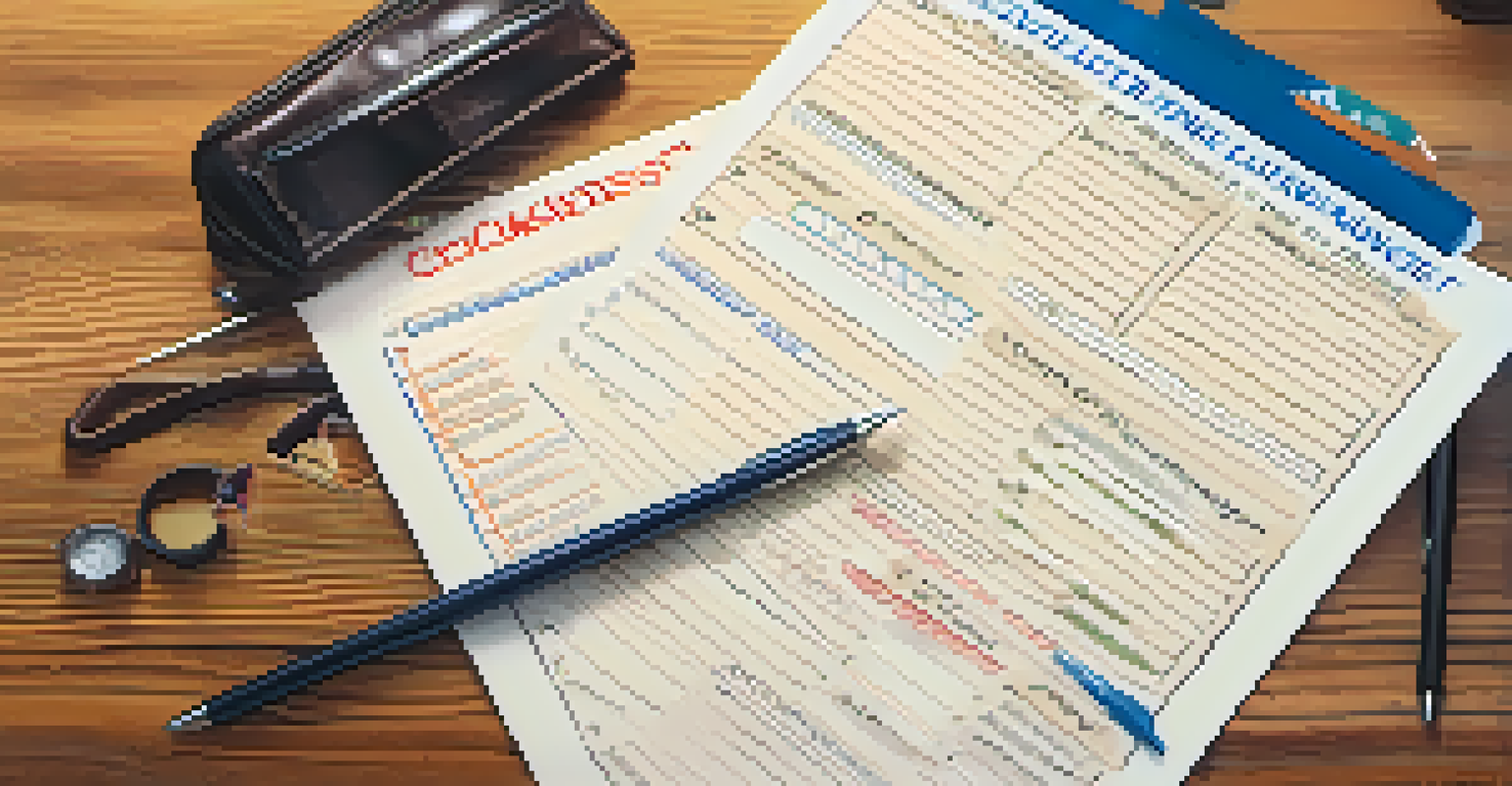 A travel insurance checklist on a wooden table with a pen, highlighting various coverage options.