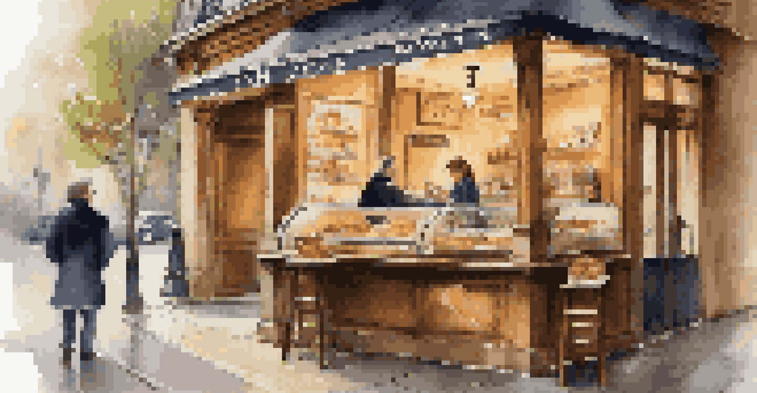 A traveler greeting a barista in a cozy Paris café, surrounded by rustic furniture and pastries.