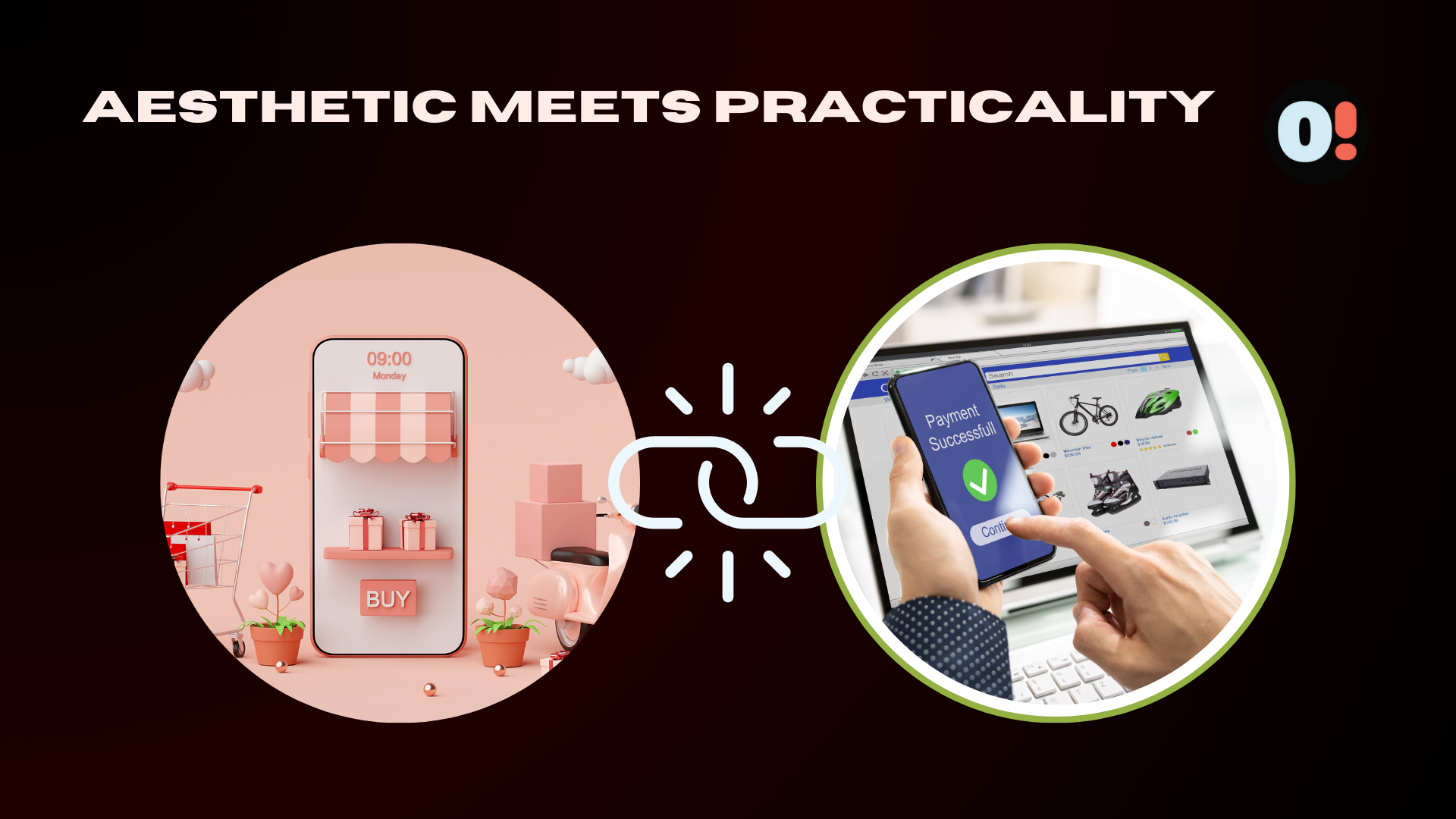 Website with balanced design and functionality