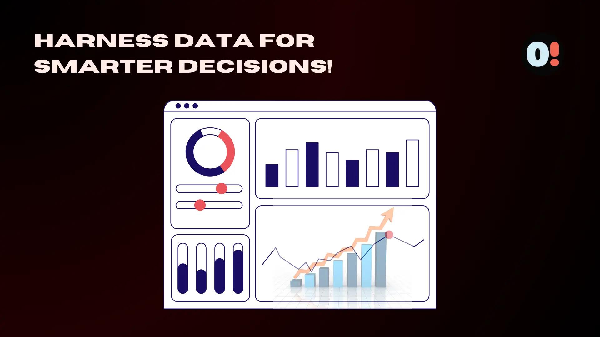 Data analytics dashboard showing business insights and trends