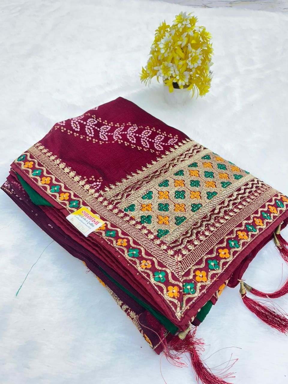 MAROON SAREE