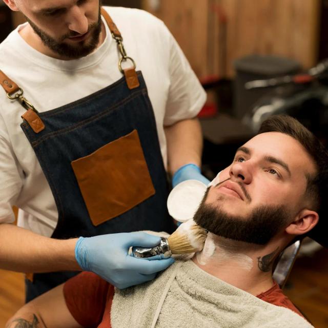 A cut in progress at Barber Group, Luton