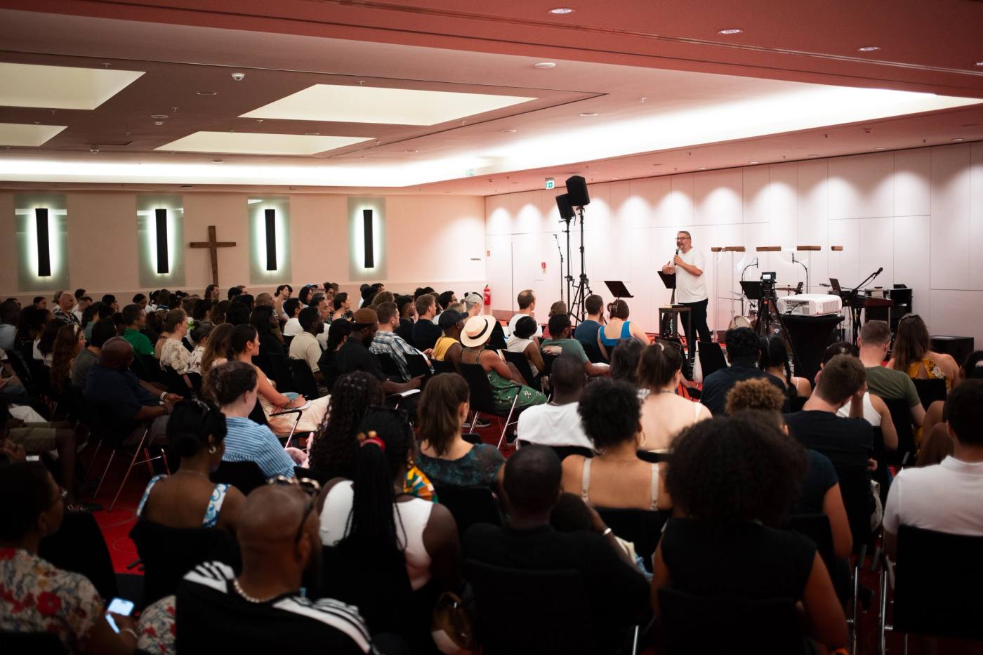 The Mosaik church family gathered on a Sunday