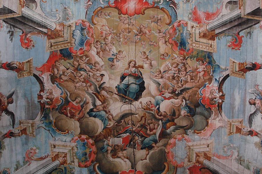 porção central do teto da nave