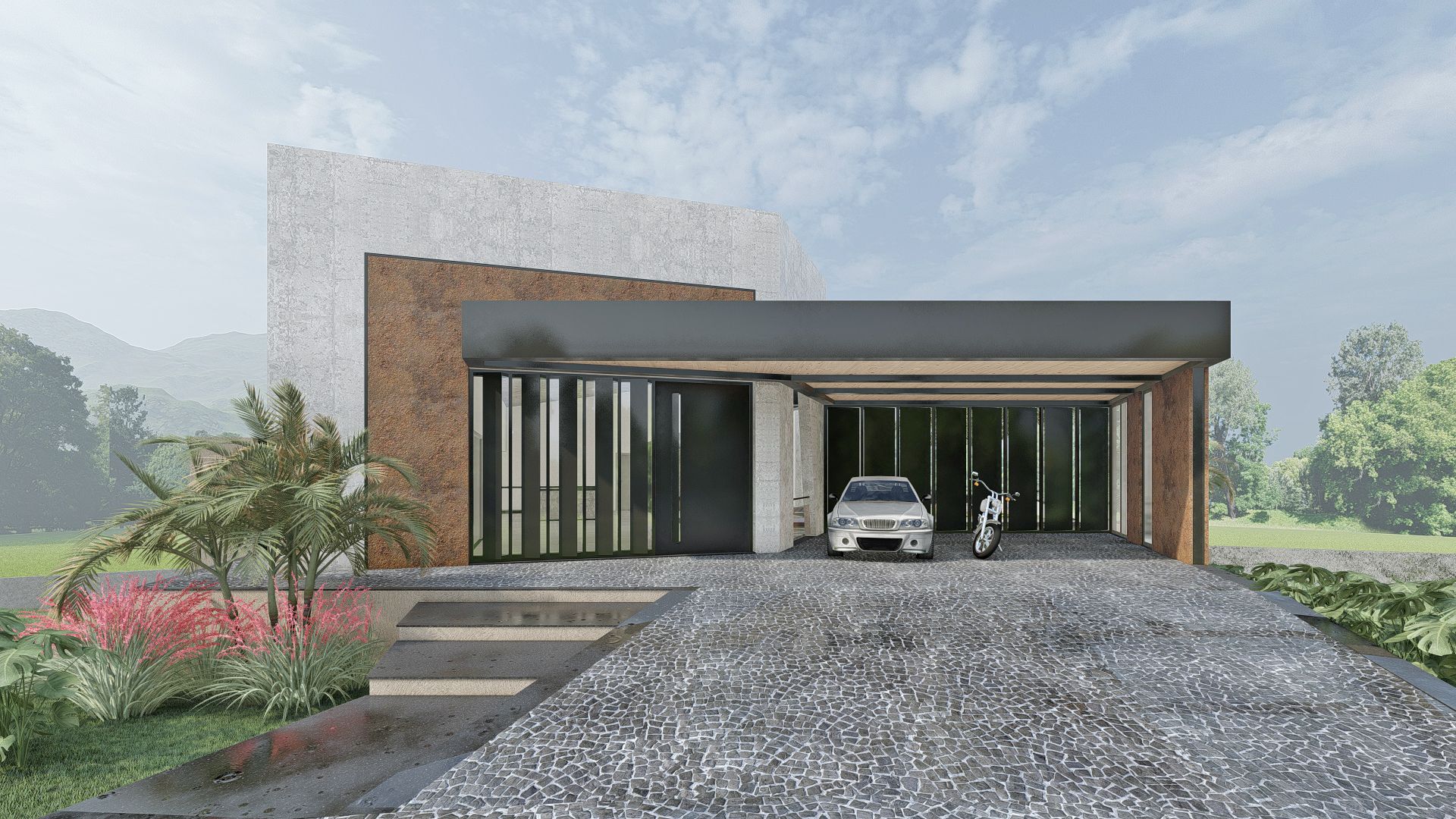frente da casa