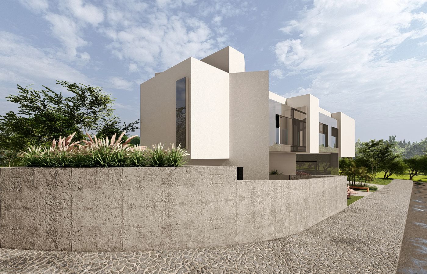 muro de concreto