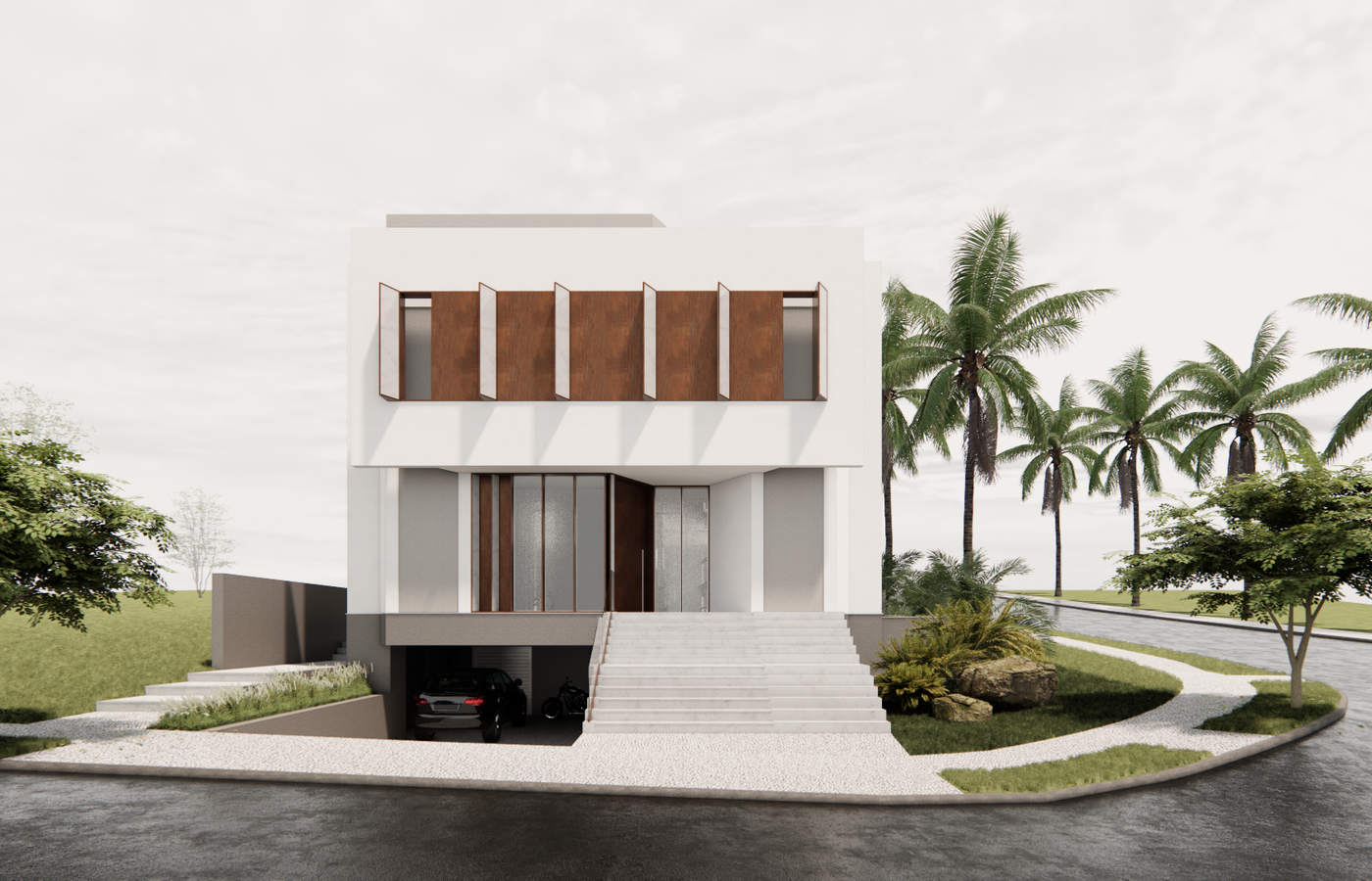 vista frontal