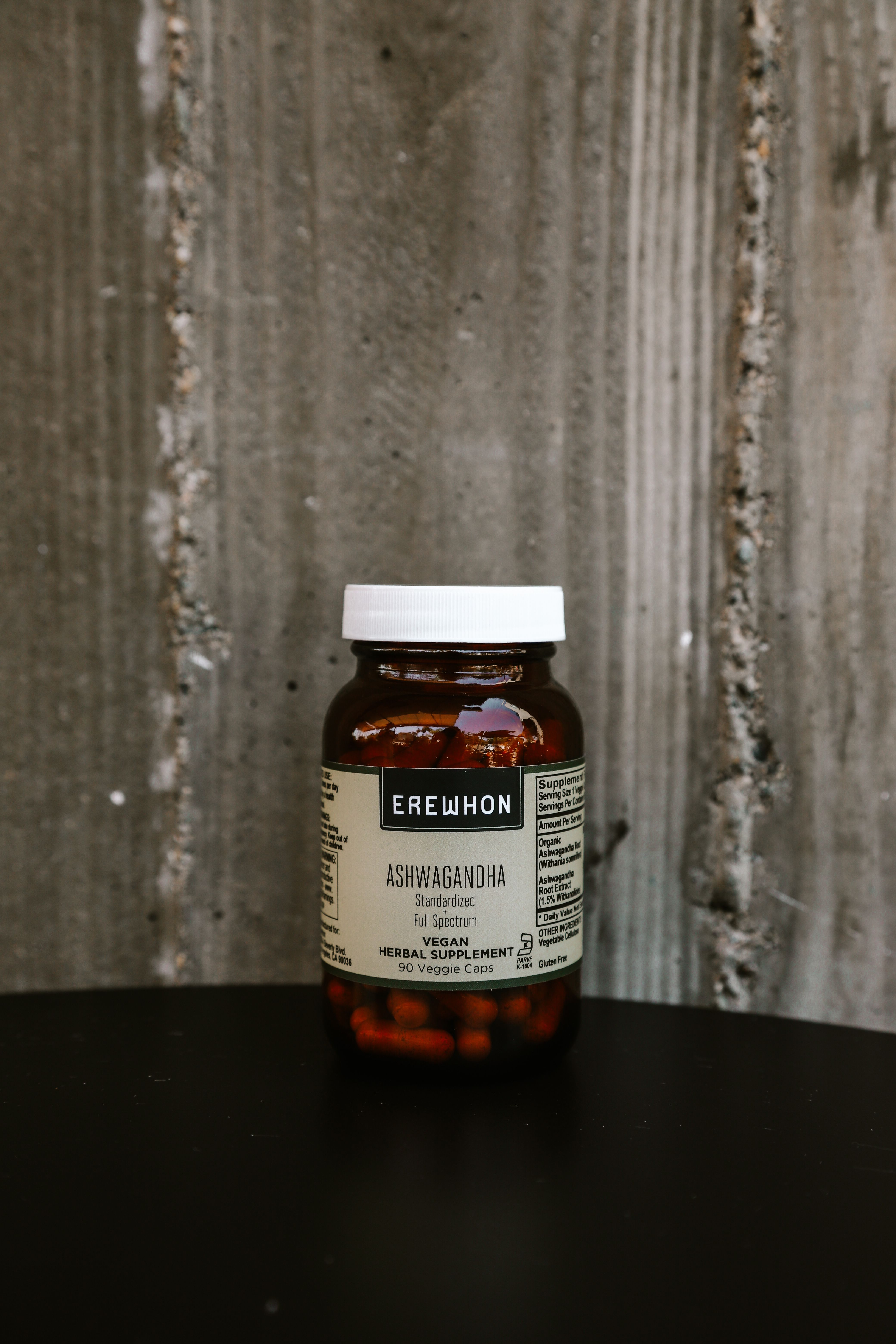 Erewhon Product, container of Ashwagandha supplement