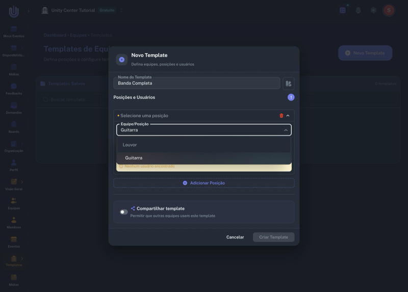Autocomplete com dropdown de posições agrupadas por equipe