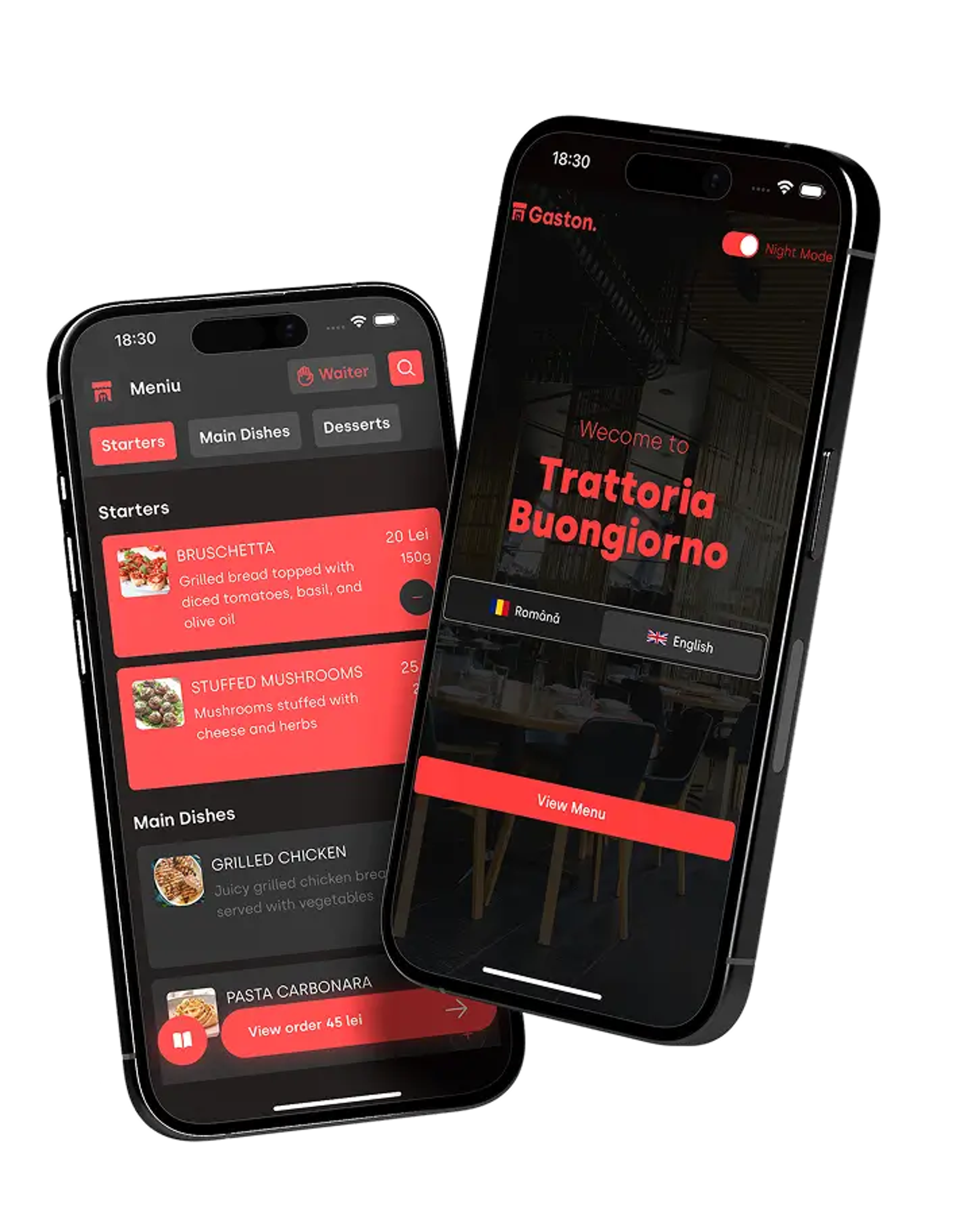 Restaurants All-in-one App Device Image