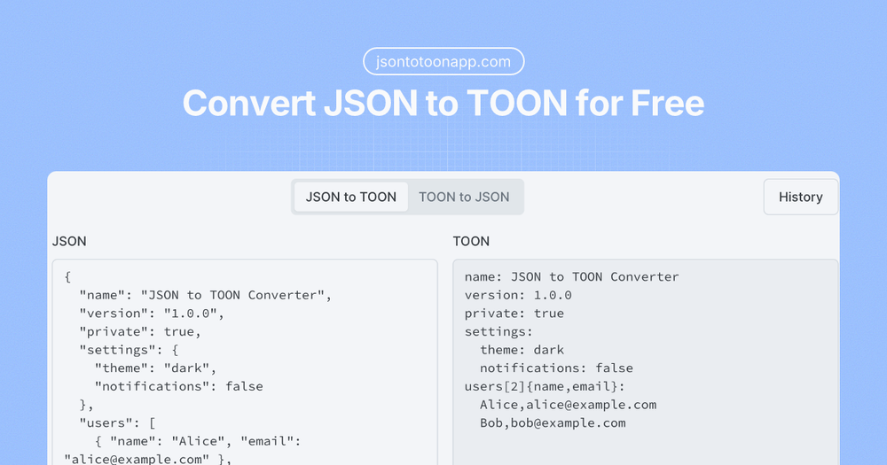 image of JSON to TOON Converter