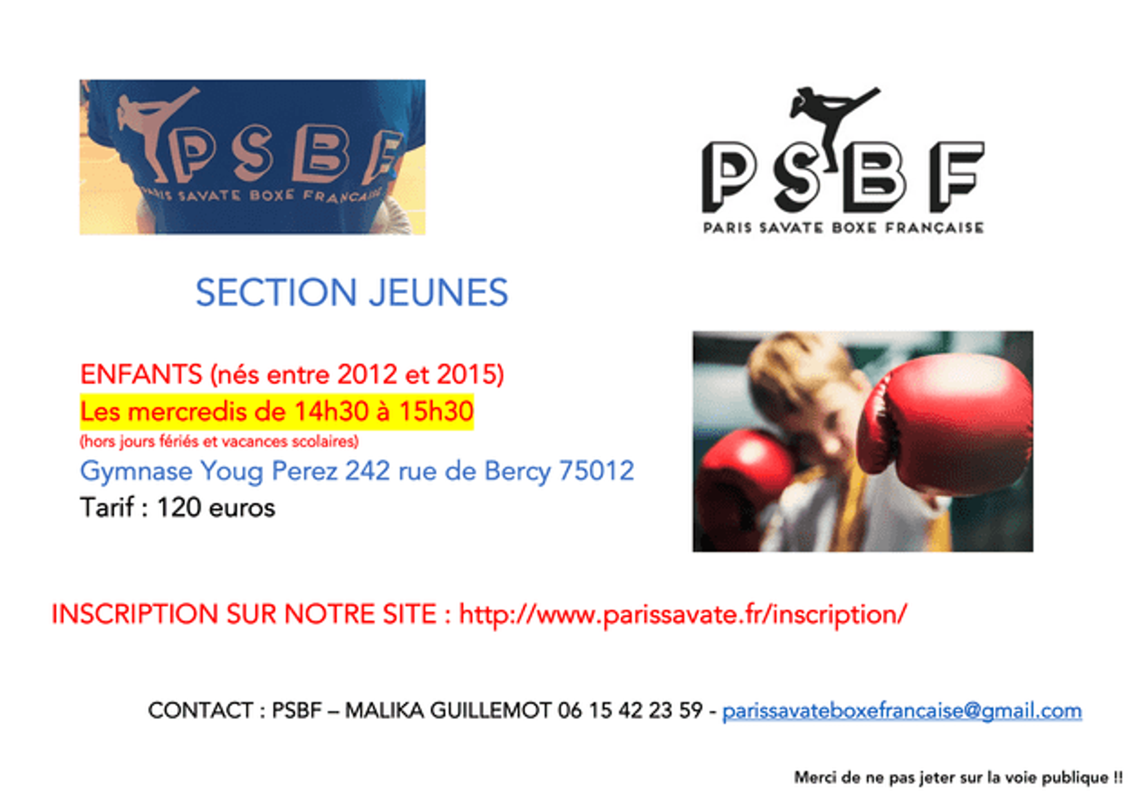 flyer creneau jeune