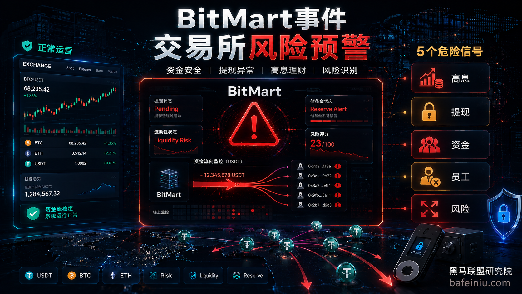 交易所暴雷前都有哪些信号?从BitMart关闭事件中提炼一份新手避坑清单