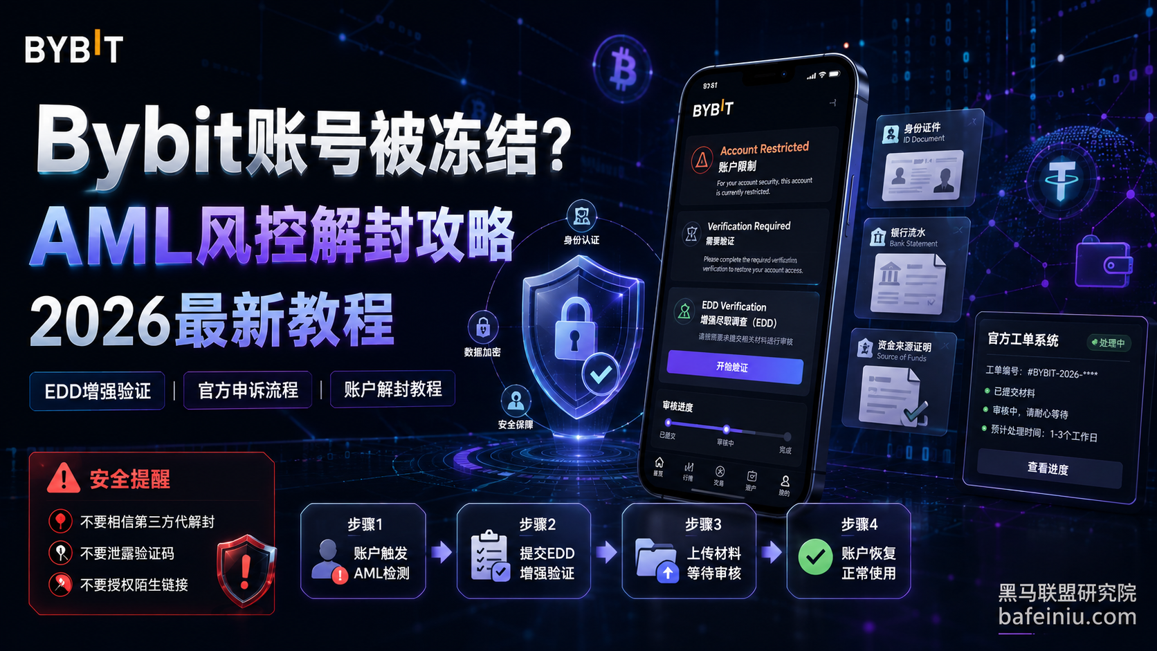 Bybit账户因AML风控被封禁/冻结怎么办?2026最新完整解封攻略(含官方链接+配图)
