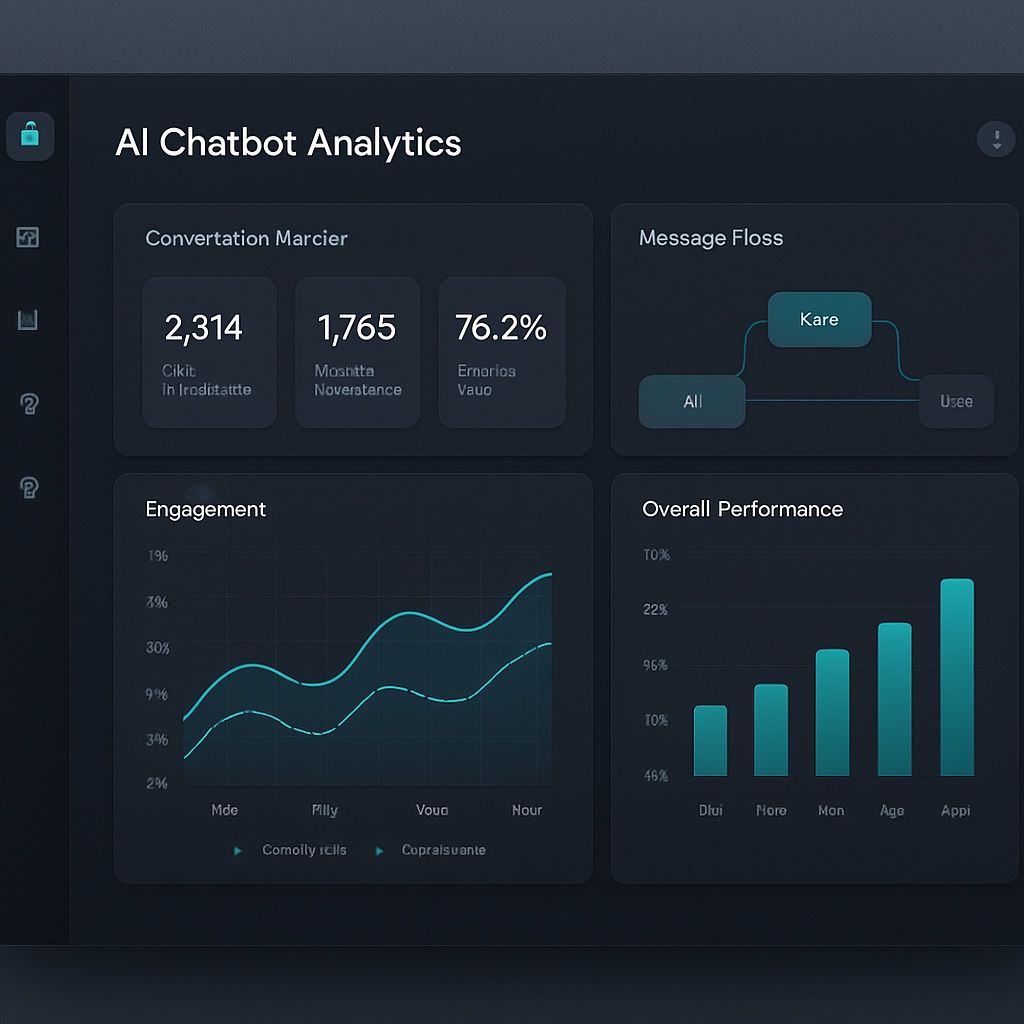 Panel de Venderetta con analytics del chatbot IA
