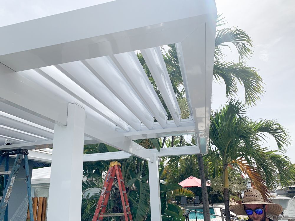 Louvered Roofs project — AB Aluminum & Screens