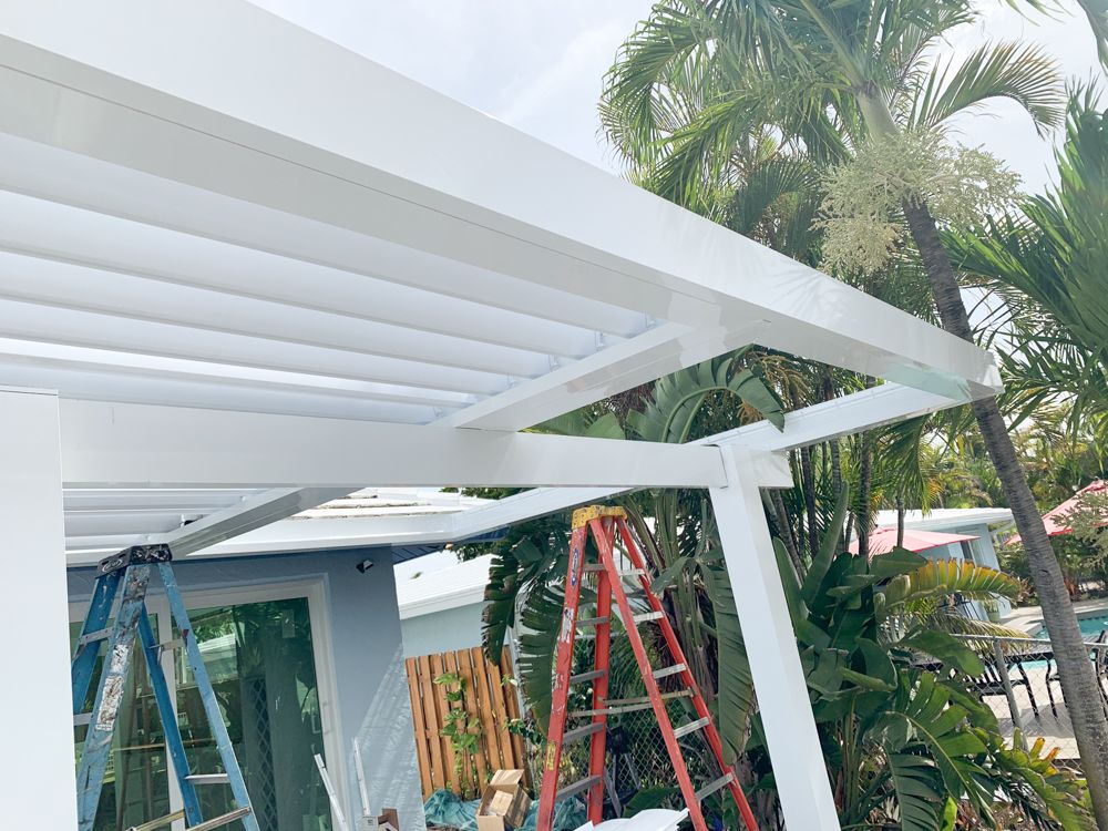 Louvered Roofs project — AB Aluminum & Screens