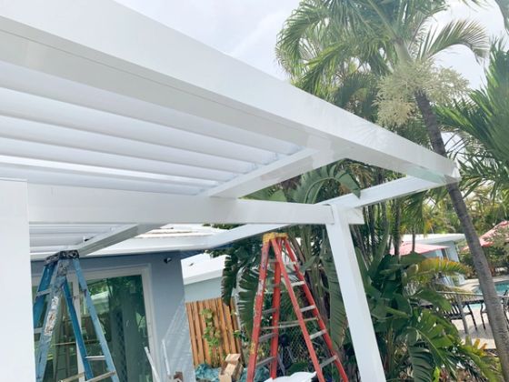 Louvered Roofs project — AB Aluminum & Screens