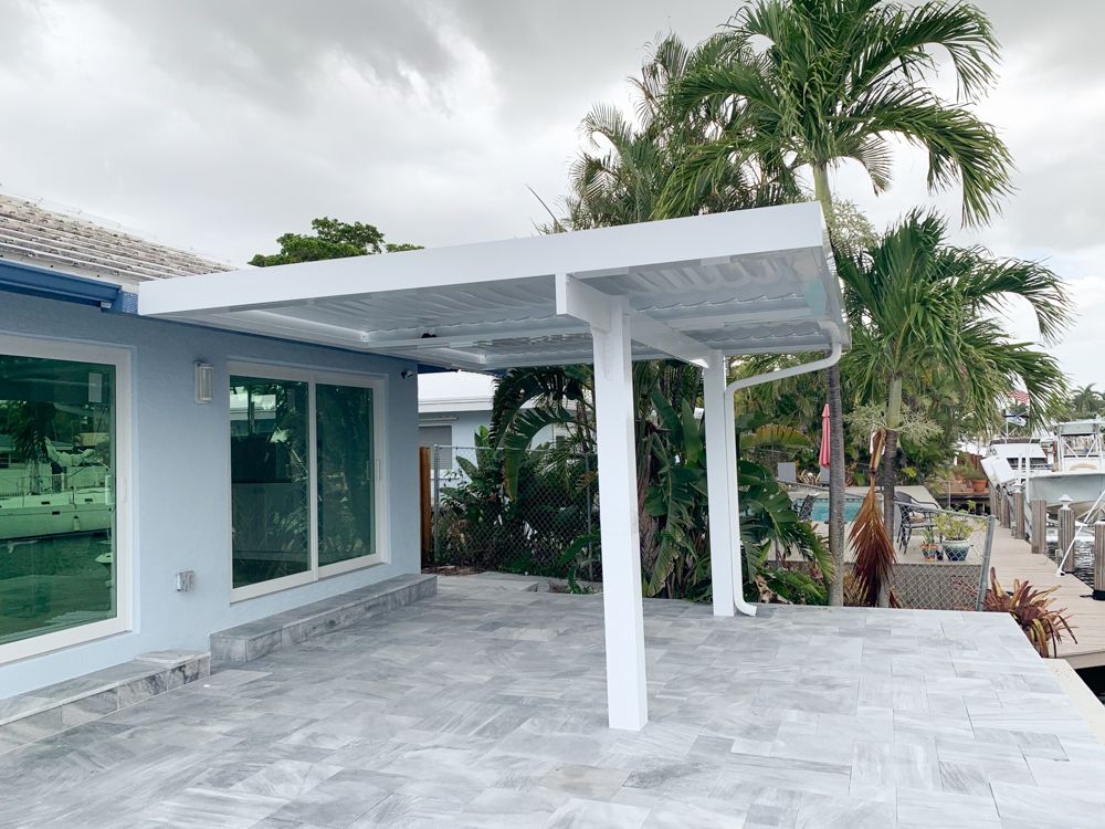 Louvered Roofs project — AB Aluminum & Screens