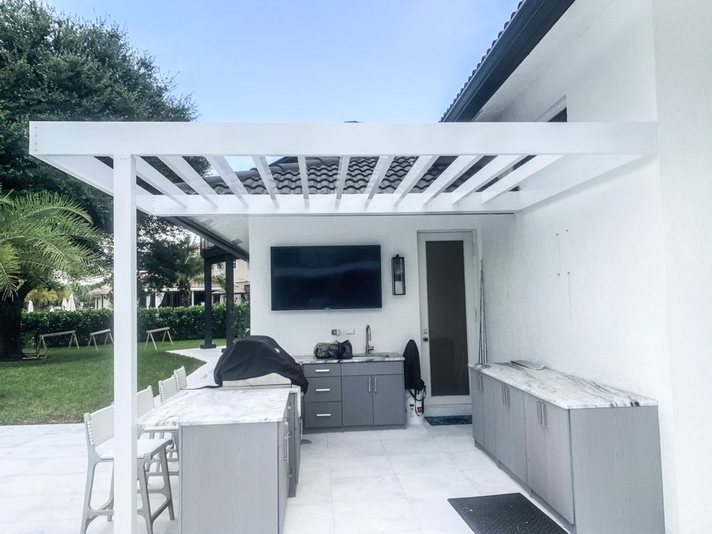Louvered Roofs project — AB Aluminum & Screens