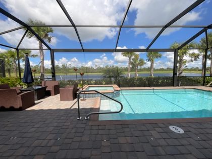 Aluminum pool screen enclosure mesh in Cooper City, Broward County, South Florida