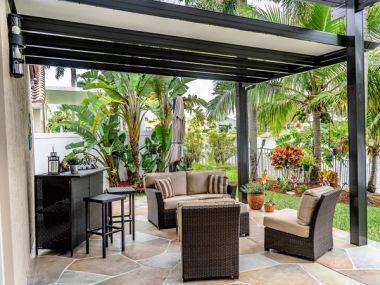 Aluminum pergola installation in Coral Springs, Broward County — pergola cost in South Florida for 2026