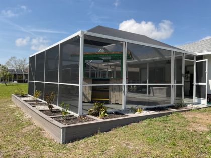 Aluminum pool screen enclosure in Pinecrest, Miami-Dade — pool enclosure cost in South Florida for 2026