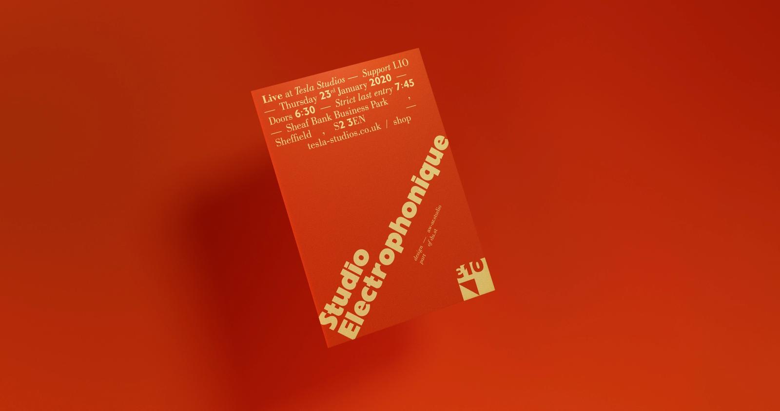 Flyer designed for Studio Electrophonique.