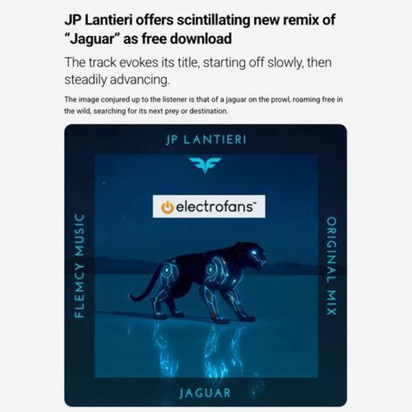 Acclaimed Electrofans blog on JP Lantieri's "Jaguar"