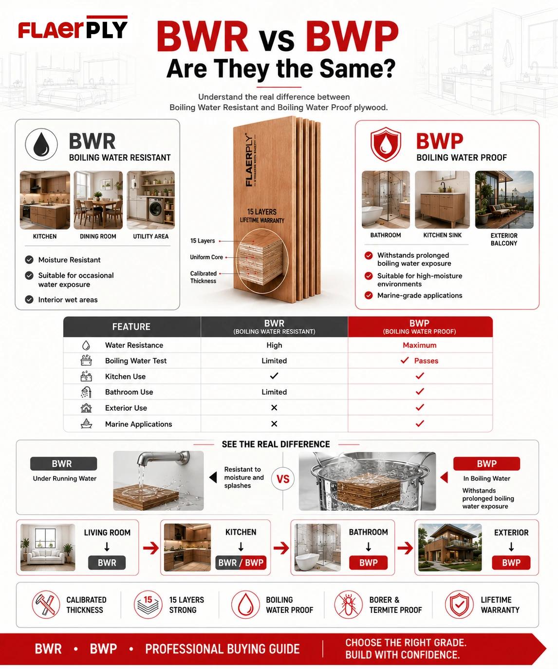 BWR vs BWP Plywood — Are They the Same? | FlaerPly Masterclass