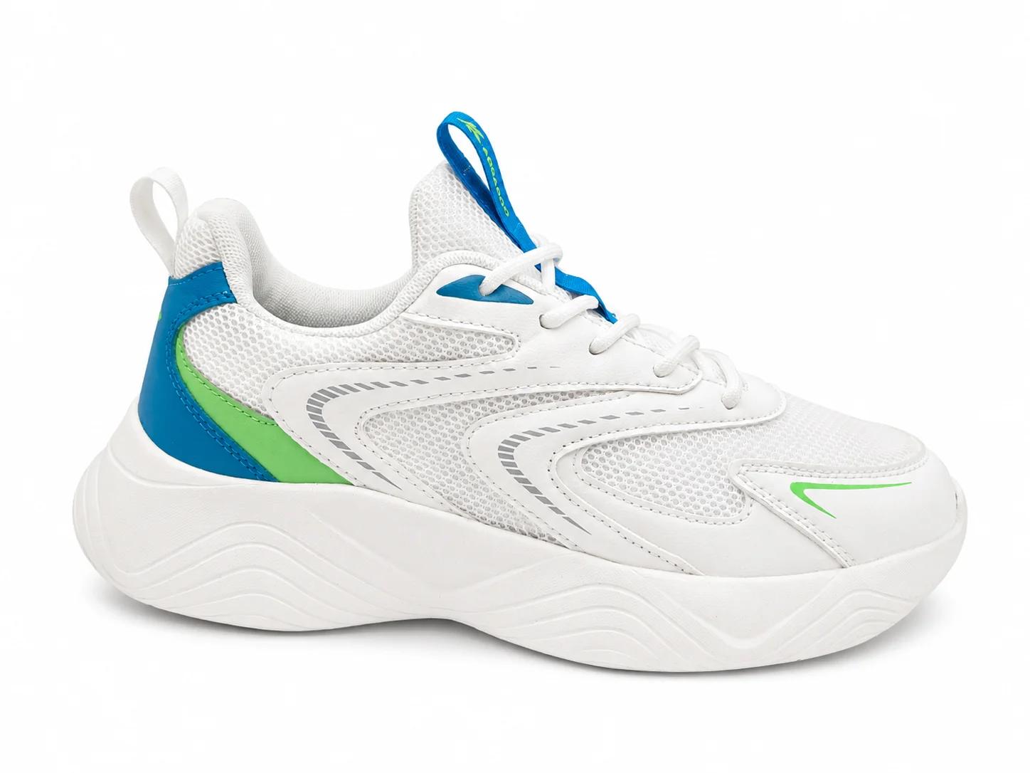 Kangaroo KGRJS002M — أبيض مكسور / أزرق / أخضر ليموني