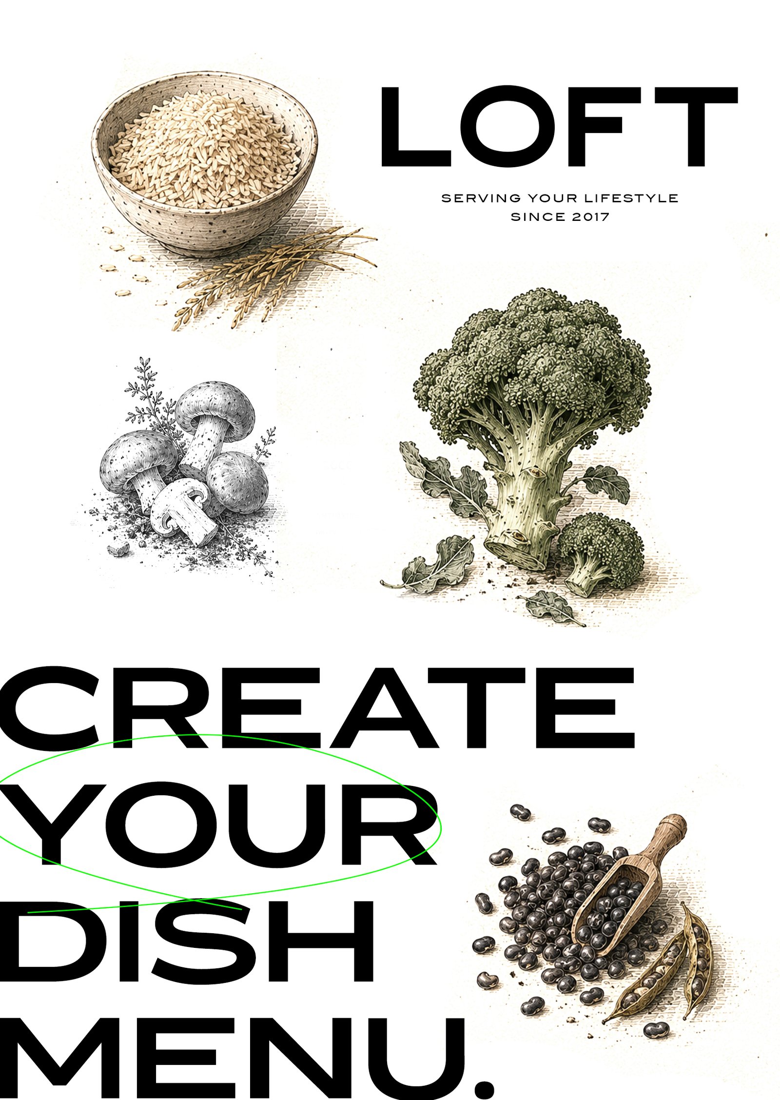 create your dish menu cover