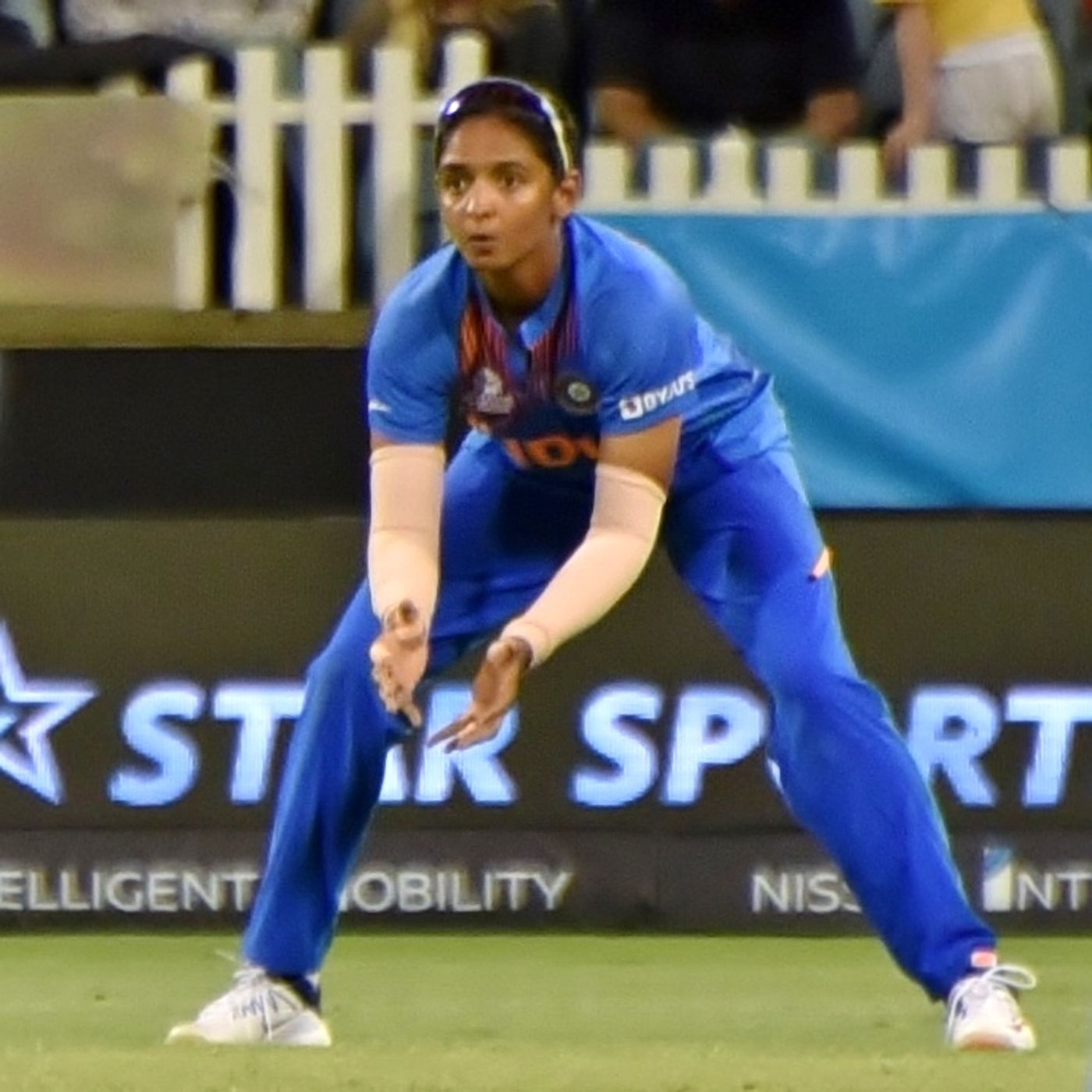 India captain Harmanpreet Kaur in the field