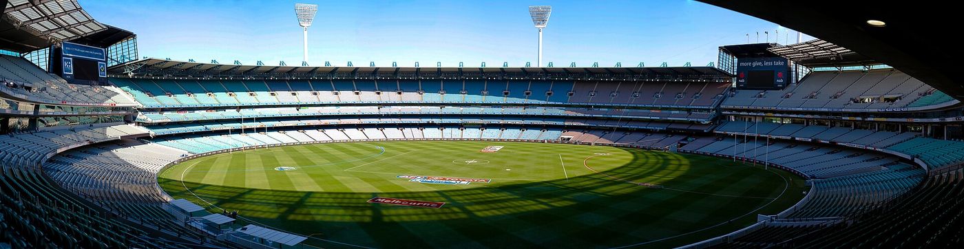 A Test match ground seen from the stands