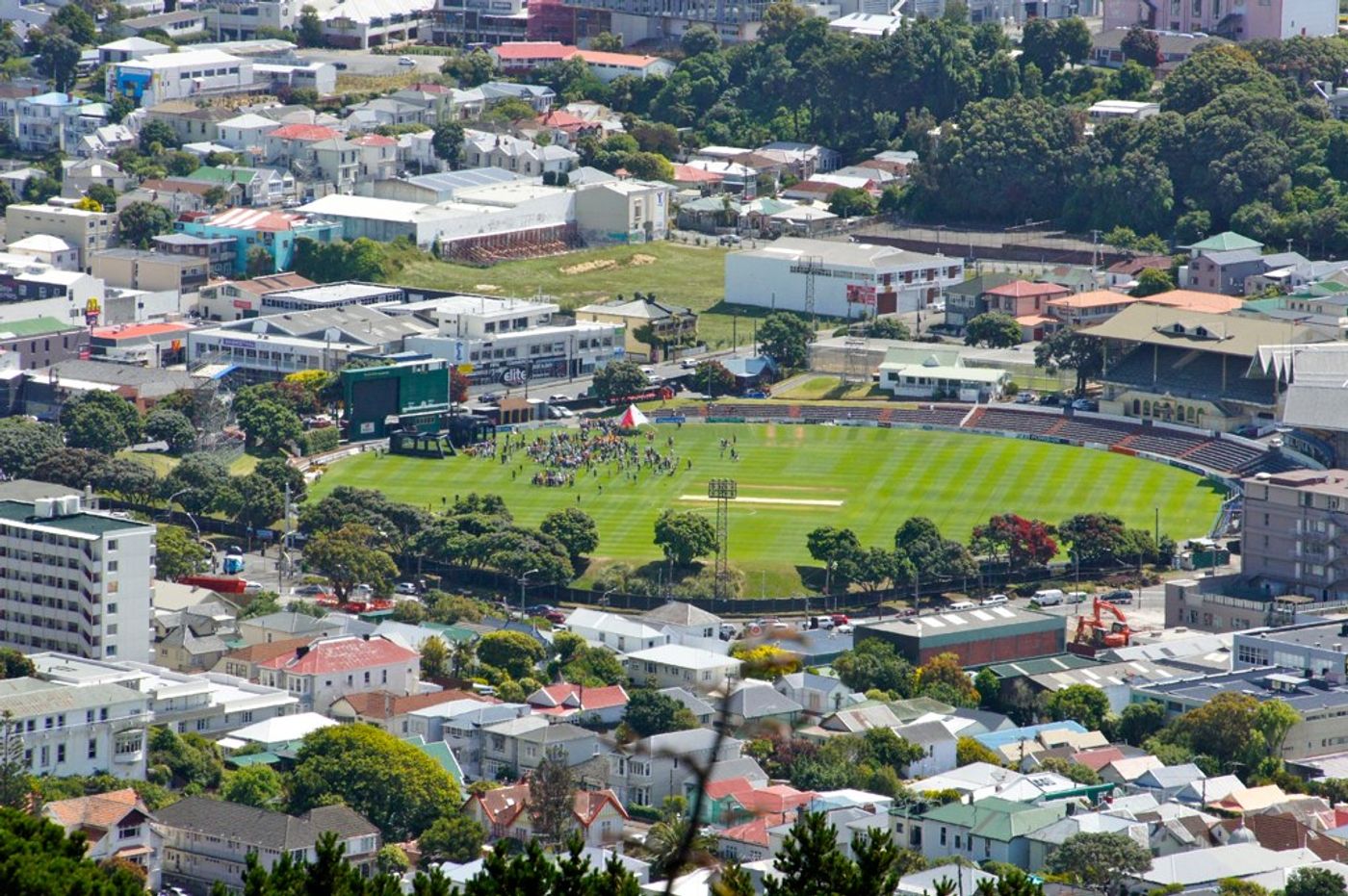 The Basin Reserve cricket ground in Wellington