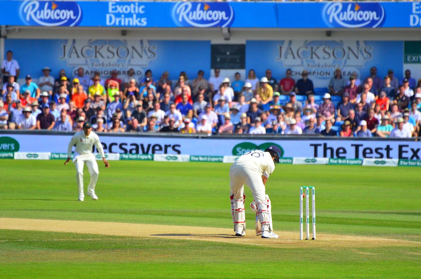Joe Root batting for England in a Test match