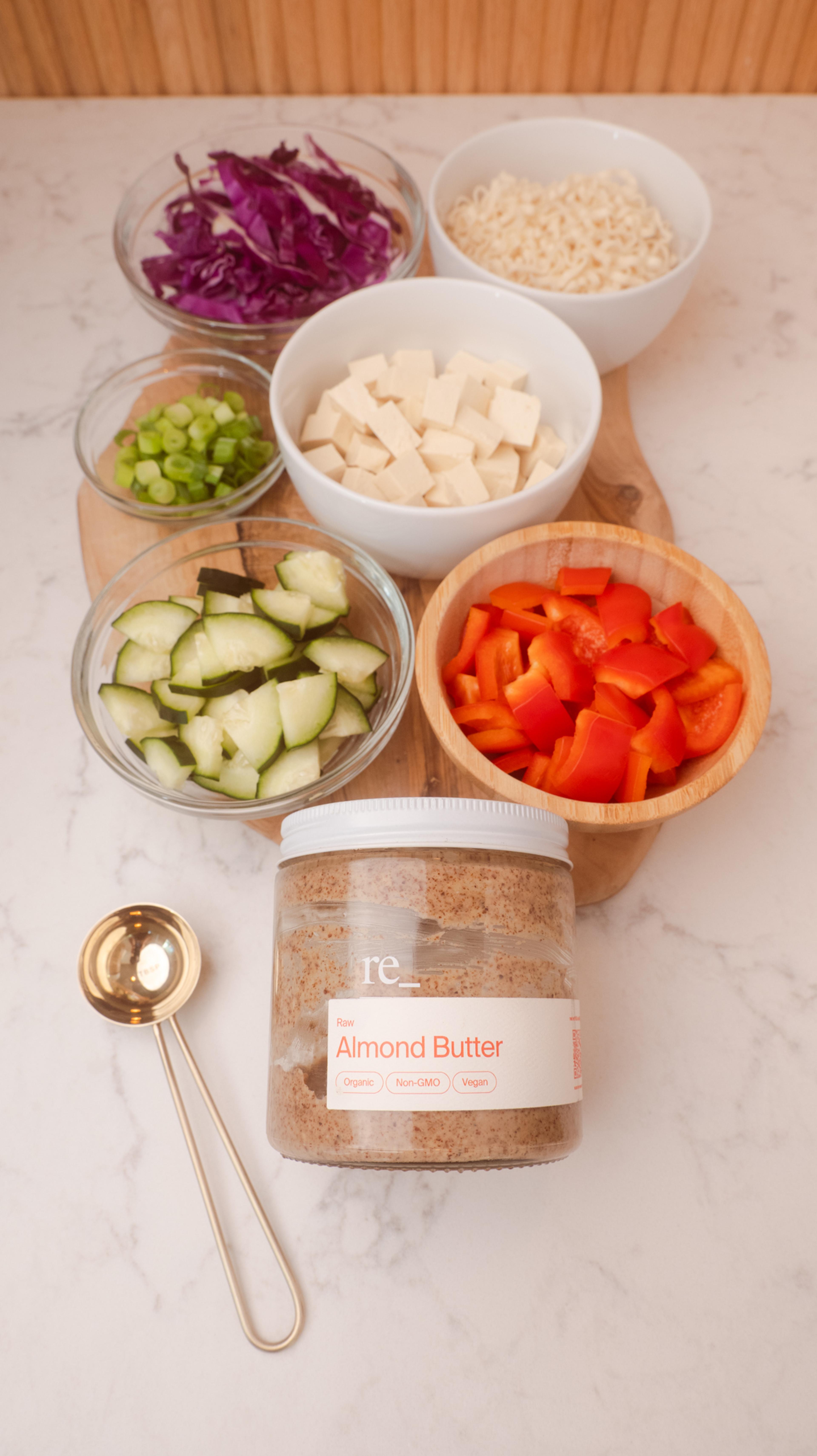 re_ almond butter used to make a spicy sauce