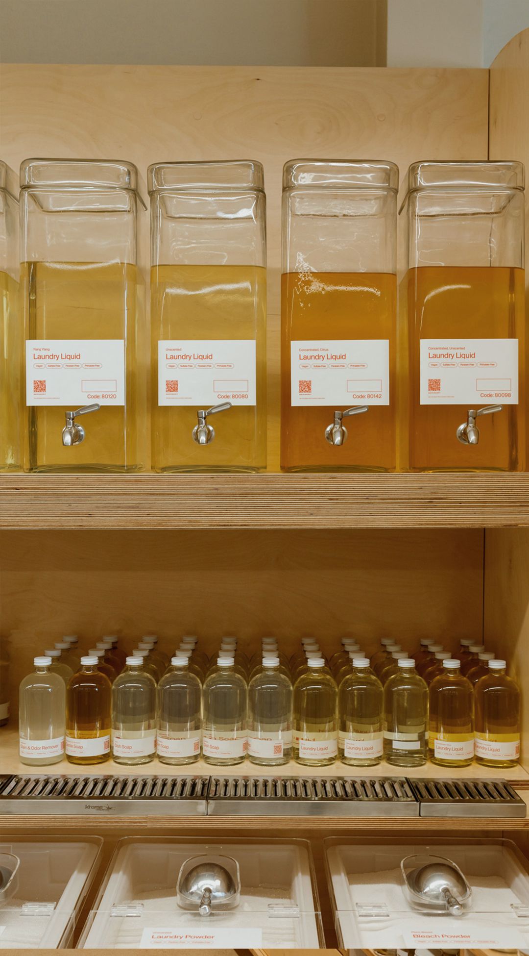 laundry liquid for refill on display at re_ grocery
