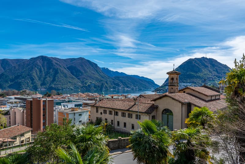 vieuw over Lugano lake